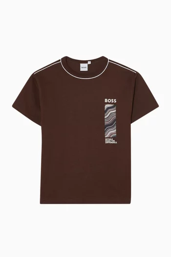 Logo-print T-shirt in Jersey