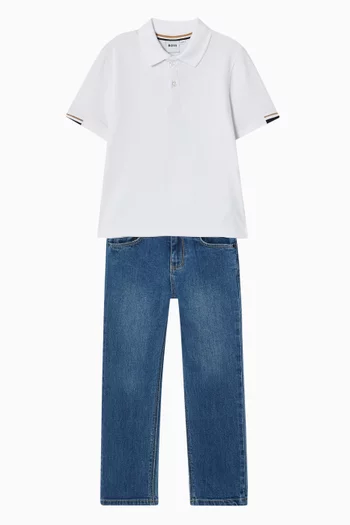 Straight-leg Jeans in Denim