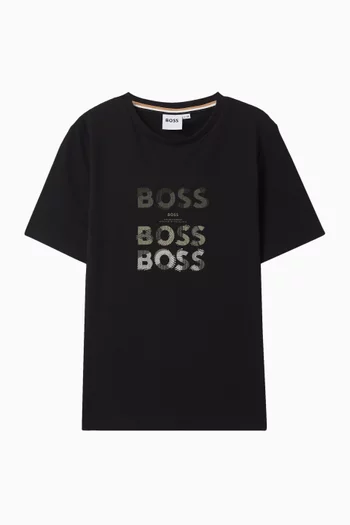 Logo-print T-shirt in Cotton-jersey