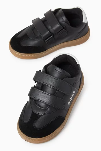 Velcro Sneakers in Leather
