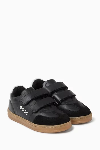 Velcro Sneakers in Leather