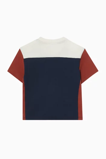 Colour Panels T-shirt in Jersey