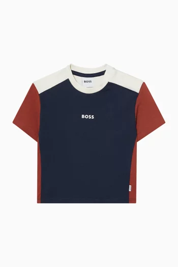 Colour Panels T-shirt in Jersey