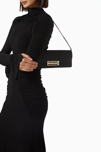Small Dorian East West Clutch in Satin