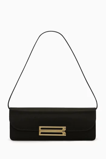 Small Dorian East West Clutch in Satin