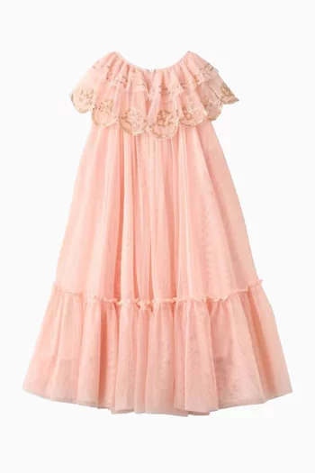 Coline Embroidered Tulle Dress