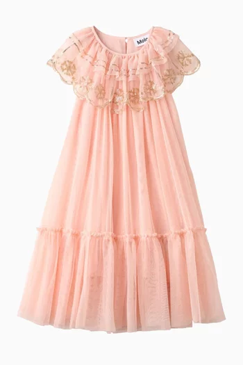 Coline Embroidered Tulle Dress