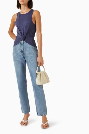 Knotted Tank Top in Cotton-blend