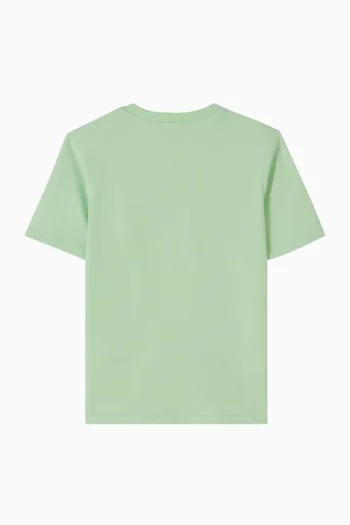 Orange Graphic T-shirt  in Cotton