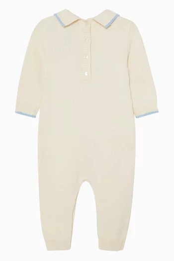 Teddy Bear Romper in Cotton-blend