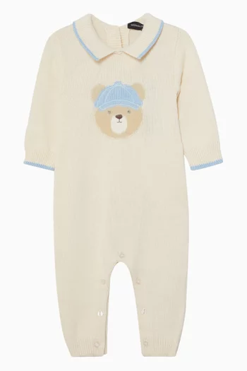 Teddy Bear Romper in Cotton-blend