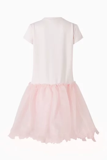 Jessie Rhinestone Tulle Dress in Cotton