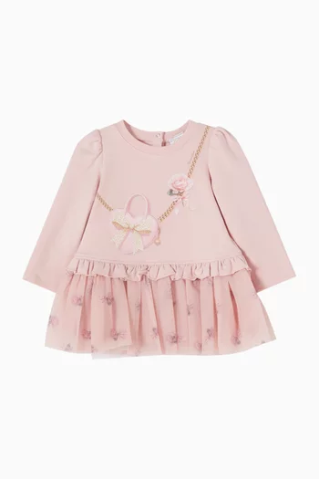Rose & Bow Tulle Dress in Cotton