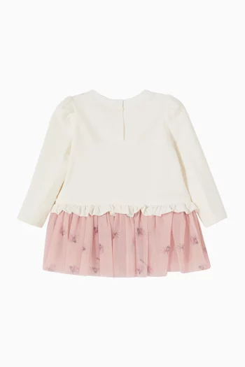 Rose & Bow Tulle Dress in Cotton