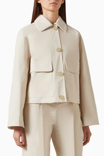 Blouson Jacket in Organic Cotton Twill