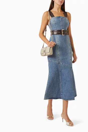Slim-fit Midi Dress in Denim