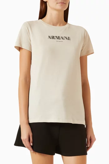 Logo T-shirt in Cotton Jersey