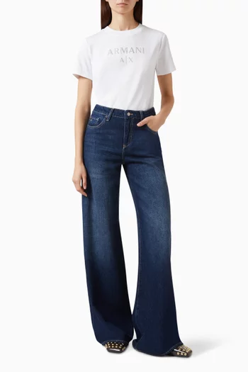 Wide-leg Jeans in Denim