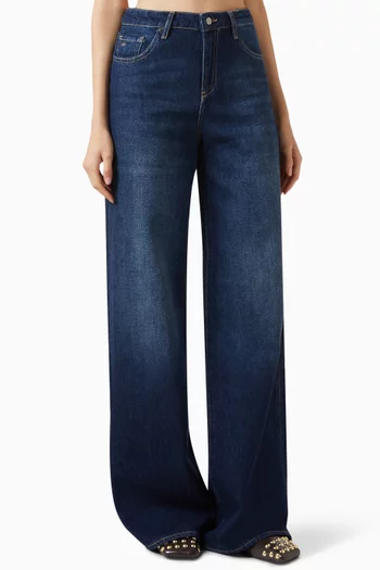 Wide-leg Jeans in Denim