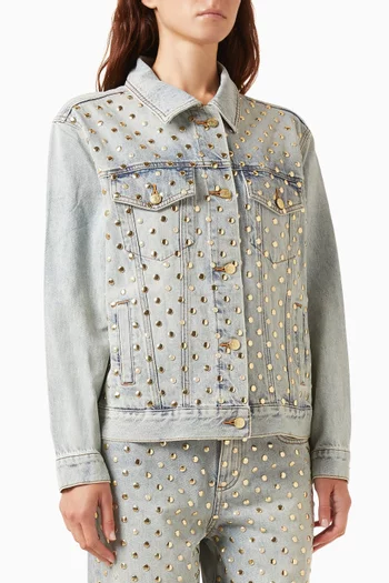 Embellished Jacket in Denim