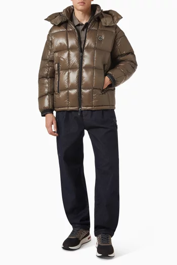 Detachable-hood Down Jacket