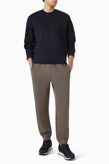 AX Logo Sweatshirt in Cotton French-terry