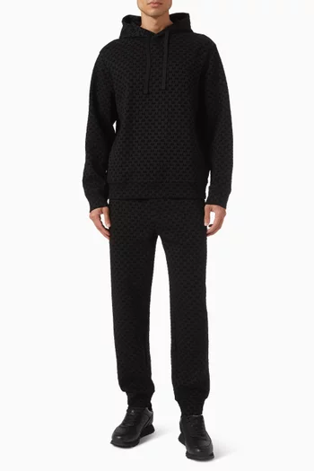 Bonded Hoodie in Stretch-cotton