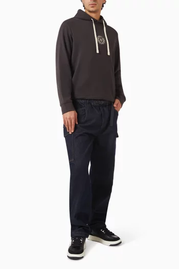 Logo Hoodie in Cotton French-terry