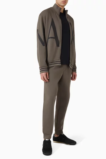AX Logo Sweatshirt in Stretch-cotton