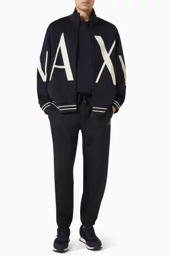 AX Logo Sweatshirt in Stretch-cotton