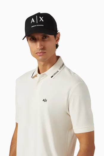 AX Logo Cap in Cotton-twill