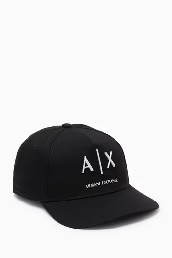 AX Logo Cap in Cotton-twill