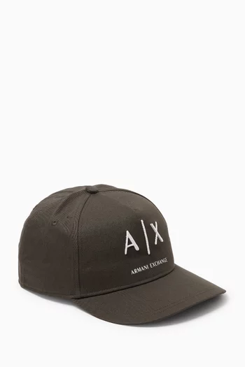 AX Logo Cap in Cotton-twill
