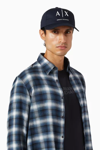 AX Logo Cap in Cotton-twill