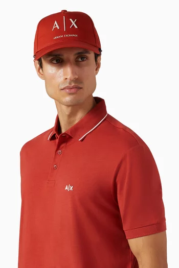 AX Logo Cap in Cotton-twill