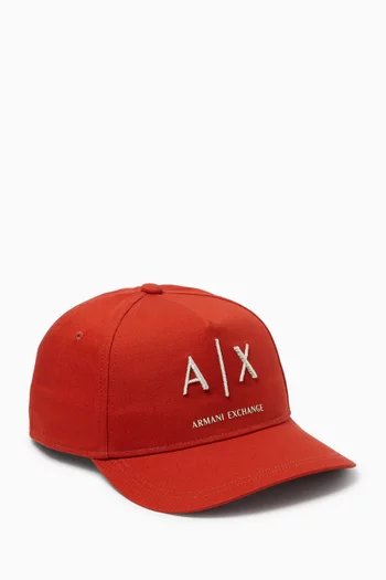 AX Logo Cap in Cotton-twill