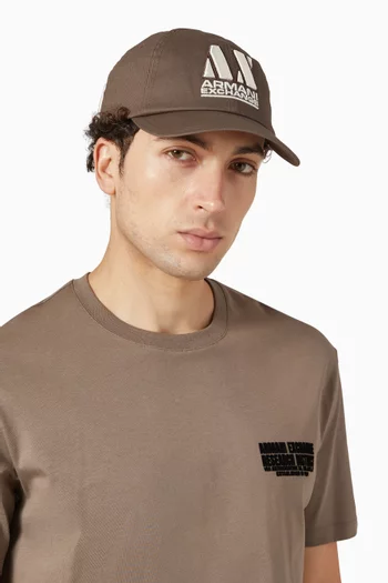 AX Logo Cap in Cotton-twill