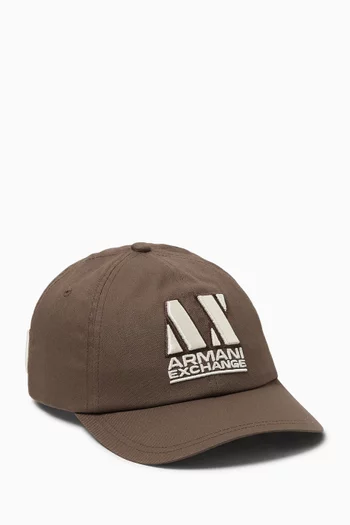 AX Logo Cap in Cotton-twill