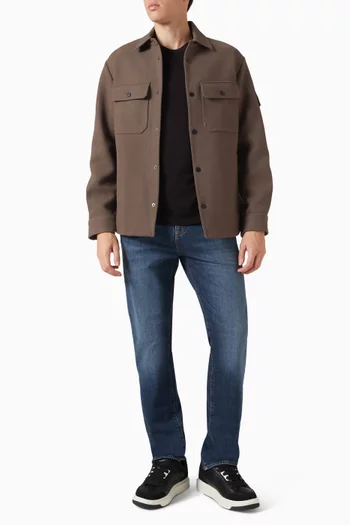 Slim-fit Faded Jeans in Denim