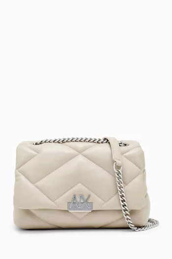 Crossbody Bag in Quilted Faux Leather
