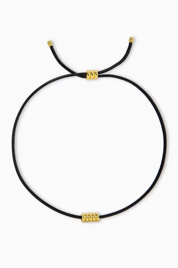 Hollyhock Cord Necklace in 24kt Godl-plated Vermeil