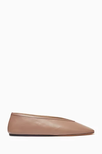 Luna Ballet Flats in Leather