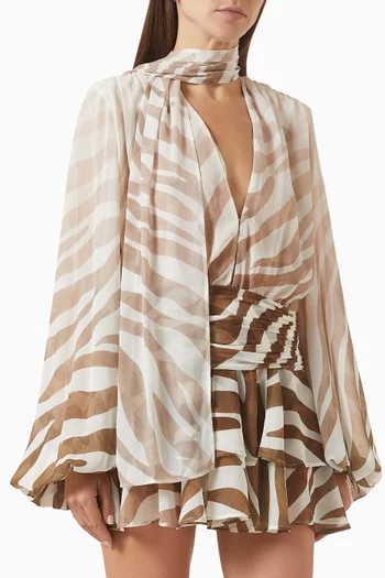 Nina Zebra Mini Dress