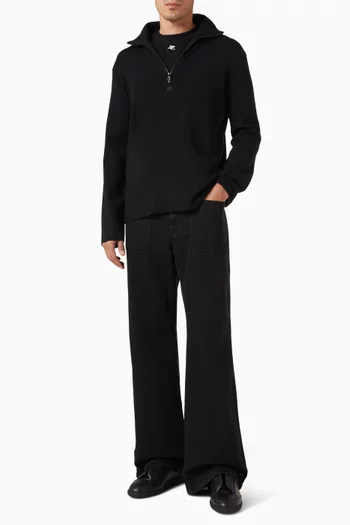 Trucker Sweater in Merino Wool