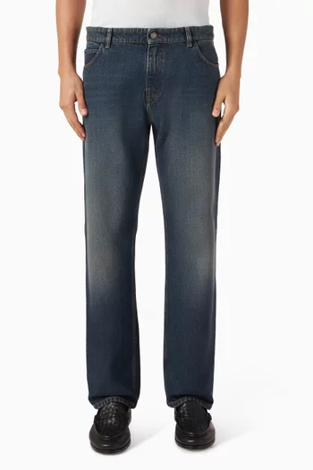 Straight Pants in Vintage Denim