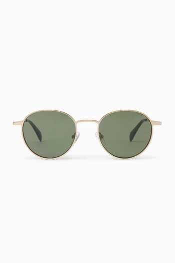 James Round Sunglasses in Metal