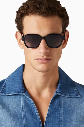 Jeff Square Sunglasses in Acetate