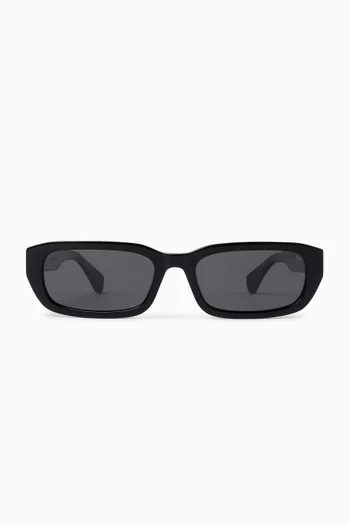 Mason Rectangular Sunglasses in Acetate