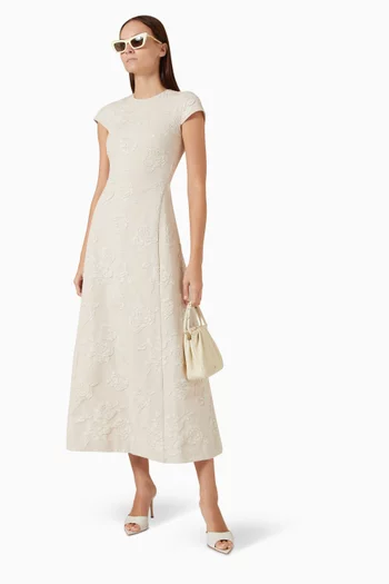 Midi Dress in Jacquard