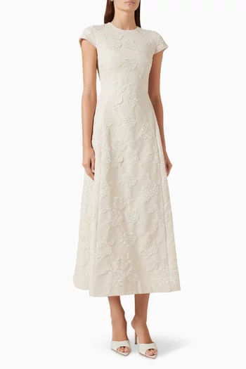 Midi Dress in Jacquard